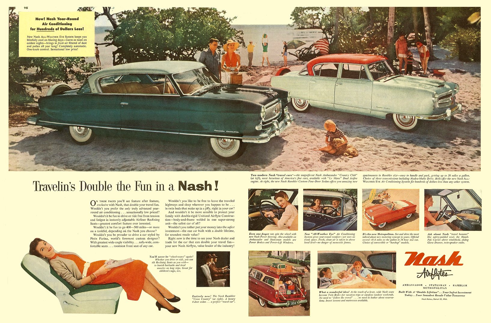 1954 Nash Auto Advertising